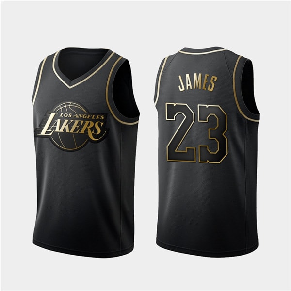 Nba Ball No.23 Laker Lebron Jame Brodeerattu Bucket Shirt wz s