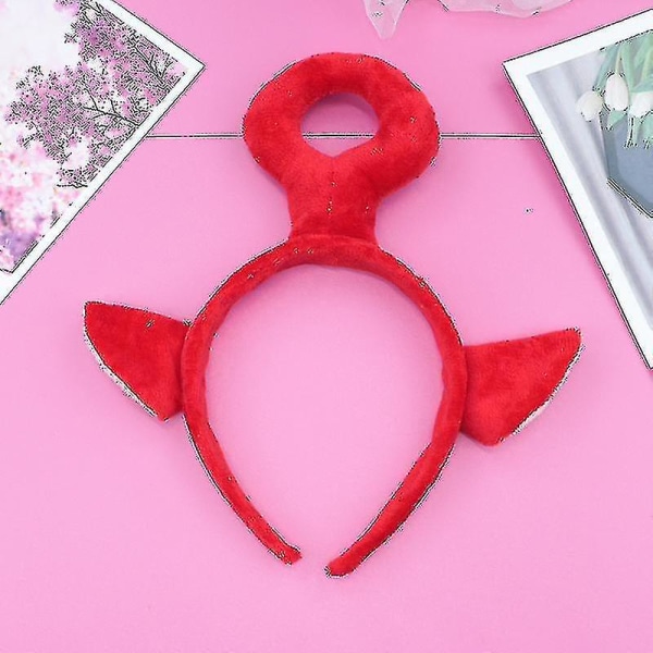 Söta Teletubbies Anime Pannband Barn Party Hoops y Red Adult