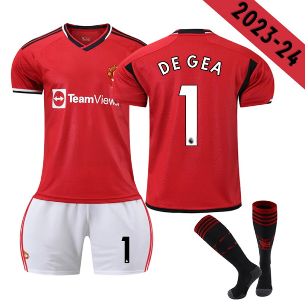 2324 Manchester United Home Kids Football Kit nro 1 DE GEA vY 1011 years