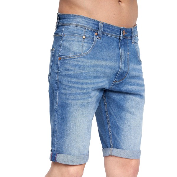 Duck and Cover Herr Musstone Denim Shorts Z X Light Wash 38R