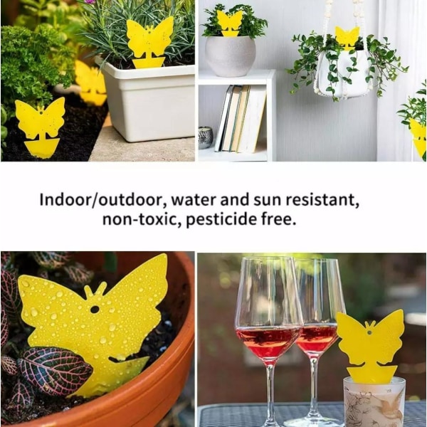 100-Pack - Flugfångare / Flugfälla / Myggfångare - Fångar flugor Z X yellow