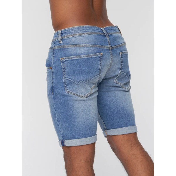 Duck and Cover Herr Musstone Denim Shorts Z X Light Wash 32R