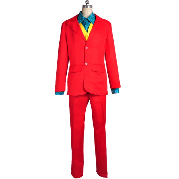 Joker Cosplay -asu Arthur Fleck Joaquin Halloween -juhlapuku W punainen S Z L