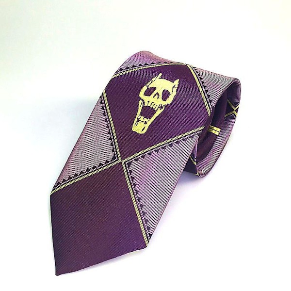 nime Jojo's Bizarre Adventure Kira Yoshikage Cosplay Tie Killer Queen Skull Neck Heavens Door Cosplay Kostyme Rekvisitter W A