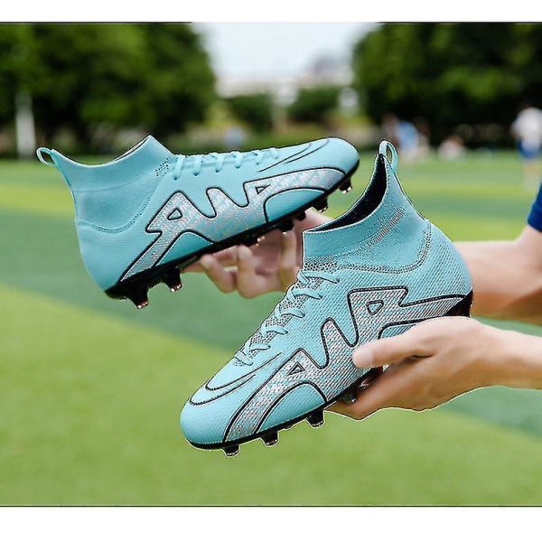 Fotbollsskor för män Vuxna barn Yttersula Halkfria unisex sneakers Z X Blue2 32