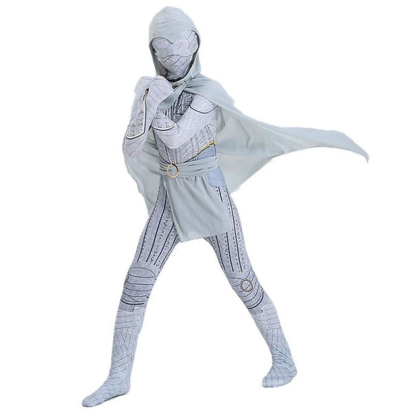 Moon Knight Kids Cosplay Kostyme Festkjole + Sjal + Belte 100cm 120cm