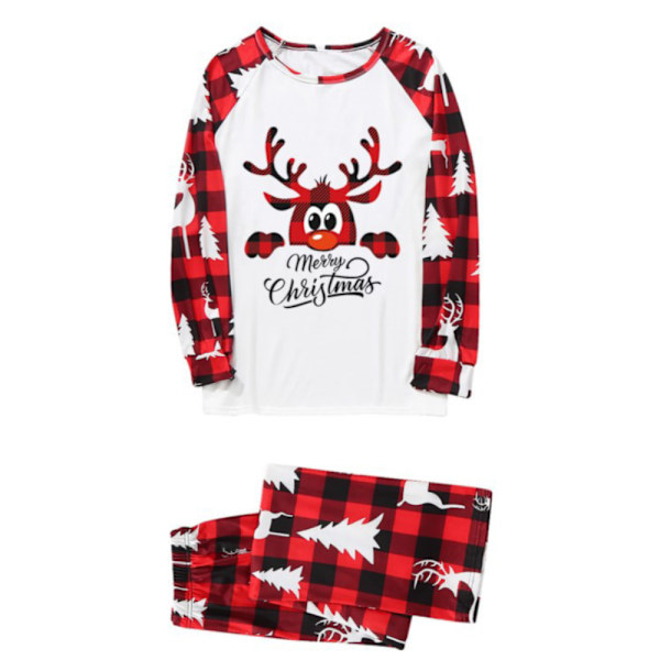 Jul Familie Matchende Pyjamas Print Nattøj Nattøj Sæt. Dad L