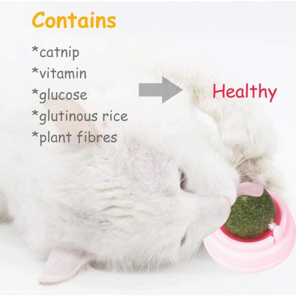 4 stk Catnip bolde, Tandrensning Kattespids legetøj til katte, 5*4cm.