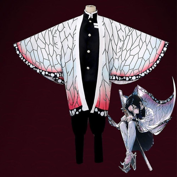 Børn Anime Demon Slayer Cosplay Sæt Voksen Tanjirou Nezuko Outfit Y Kochou Shinobu 3XL