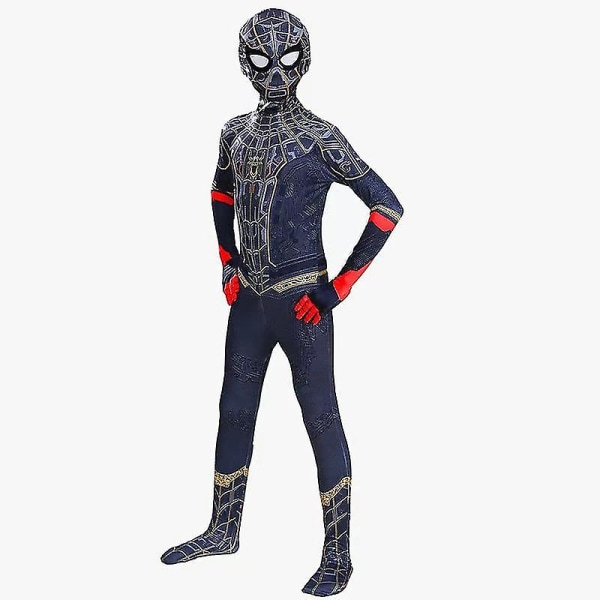 Spiderman Cosplay Kostume Voksne Børn B 100 cm Z X No Way Home Black 180cm