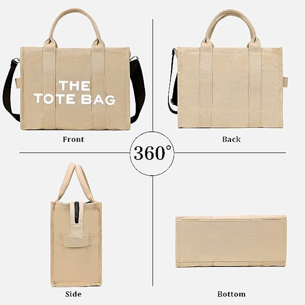Naisten Canvas Kangaskassi Rento Canvas Messenger Bag olkalaukku Kaki