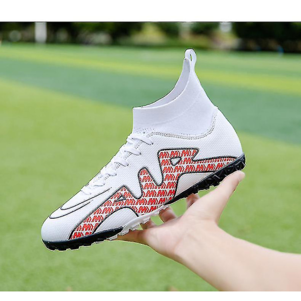 Fotbollsskor för män Vuxna barn Yttersula Halkfria unisex sneakers Z X Red2 33