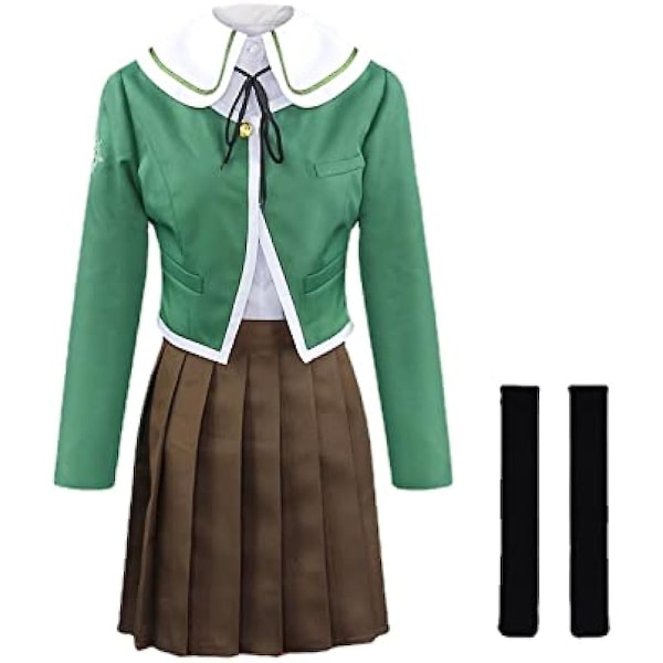 Danganronpa Cosplay Kostume Kvinder Cosplay Kostume Halloween Kostume Karneval Sømandskostume - XL