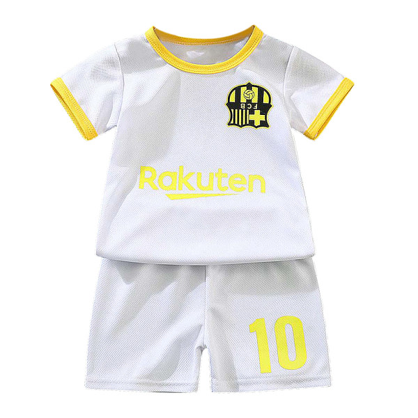 Fotball Treningsdress Barn Gutter T-skjorter Shorts Treningsdress sett vY Vit Rakuten 10 23 år = EU 8092