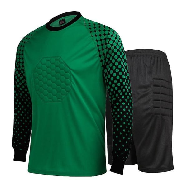 Fotballkeepertrøyer W Green B And Shorts Adult XL