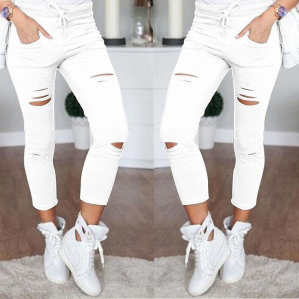 Jeans Leggings Stretch Jeggings wz S - vit