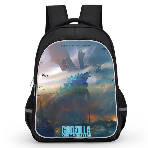 Godzilla Print School Bag Kids Waterproof Backpack #1 6 M