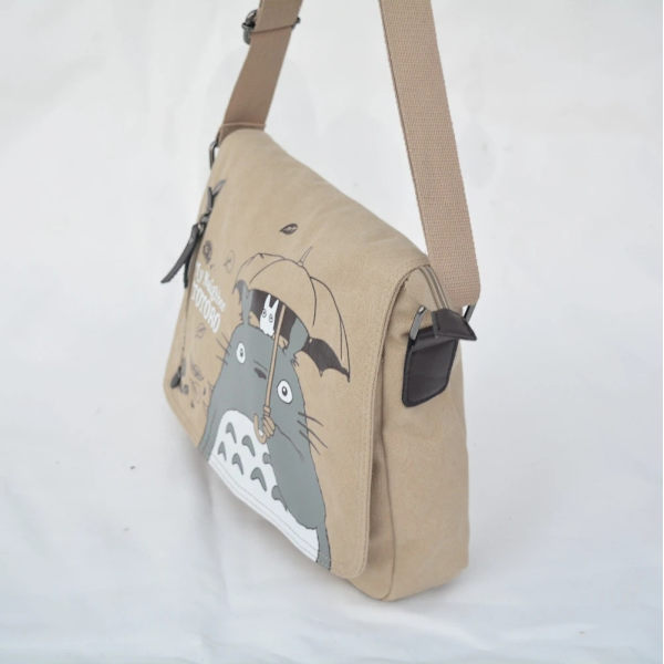 Ladies Canvas Tote Bag Anime Totoro Top Handle Axelväska yz