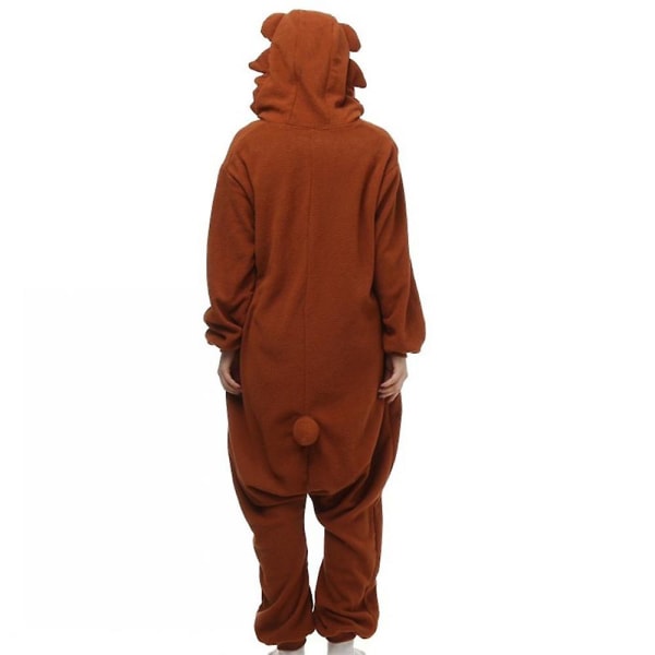 Wotogold djur cosplay kostym kaffebjörn unisex vuxenpyjamas W Like the picture L