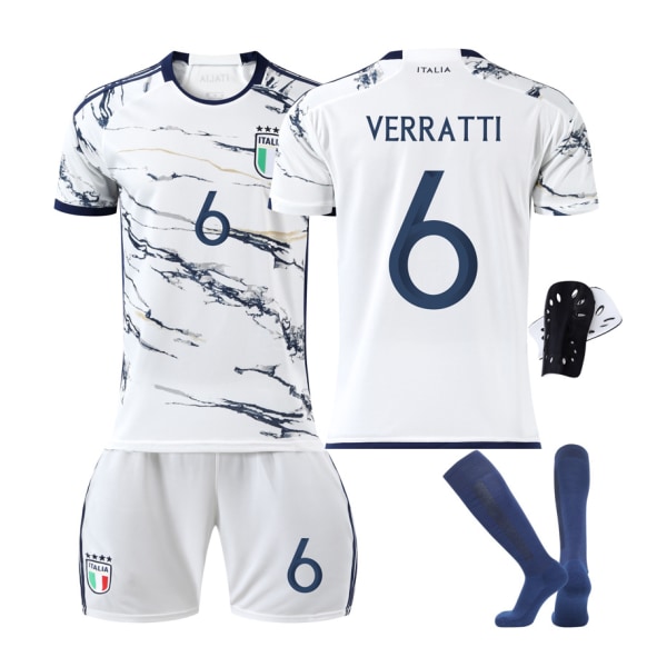 23-24 kausi European Cup Italian vierasnumero 6 Verratti jersey suit yz NO.6 VERRATTI 2XL