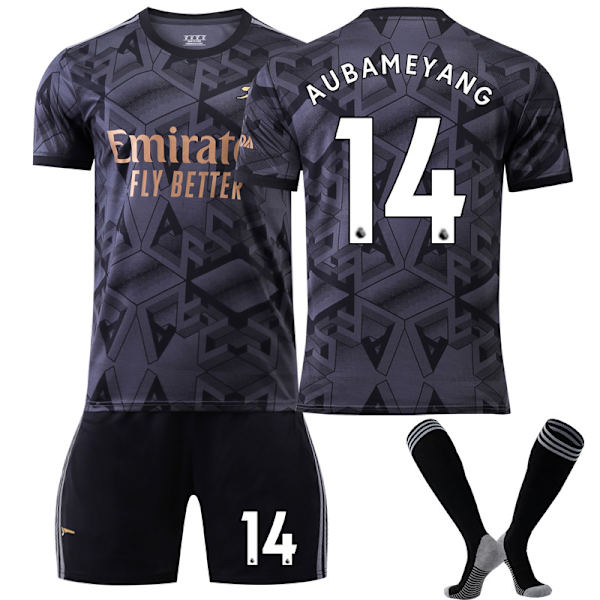 Barn / Voksen 22 23 Word Cup Arsena fodboldtrøje på sæt W aubameyang-14 l