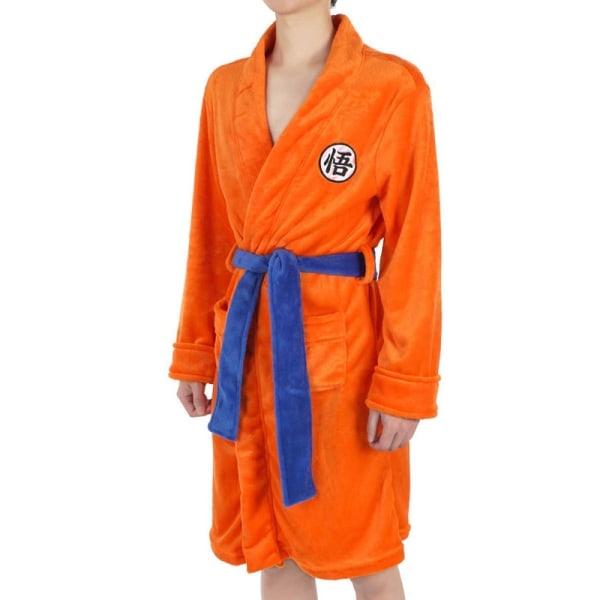 Cosplay-kylpytakki Pyjama Talvi pitää lämpimänä Pehmeä aamutakki -1 orange small