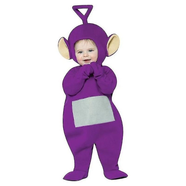 Teletubbies kostume til børn Børn Funny Dipsy Po Laa Tinky Winky Onesie Julefødselsdagsfest Halloween kostume W Tinky Winky Costume Kids 145cm*Teletubbies