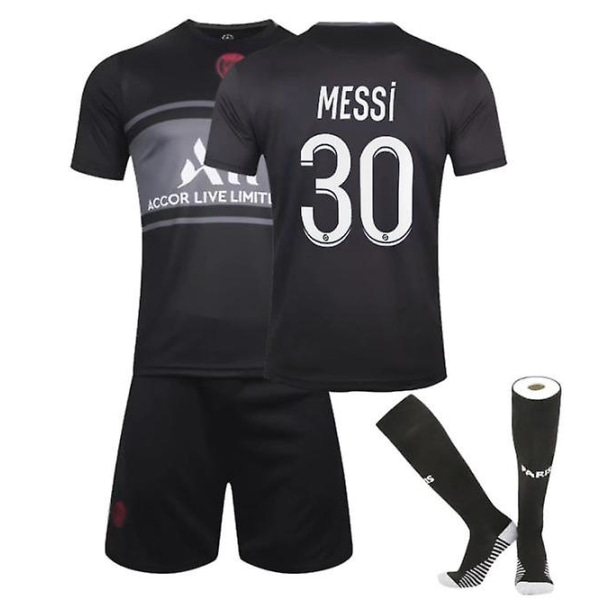 Fotballsett Fotballskjorte Treningsskjorte vY Messi XL(180190cm)