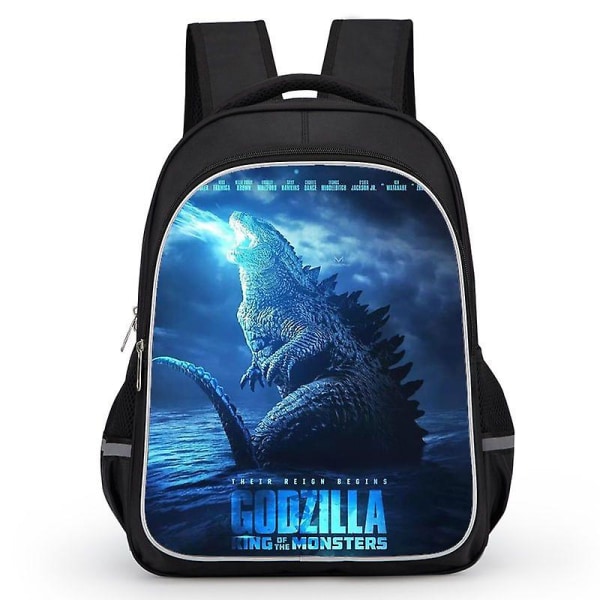 Godzilla Print School Bag Kids Waterproof Backpack #1 11 M