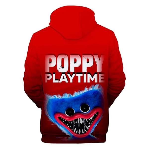 Kid Poppy Playtime 3D-printet hettegenser Vinter Casual Løs genser H B M