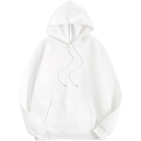 HAUFR naisten kirjekuvioinen pitkähihainen kiristysnyörillinen huppari Z X White Red Letter Medium