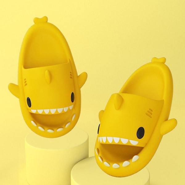 Shark Slippers Suihku Kylpyhuone Tohvelit W Yellow 36 37