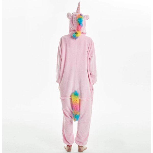 Vuxen eller barn One-Piece Cosplay Animal Pyjamas W pink L