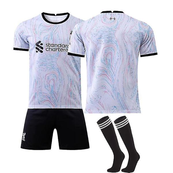 22/23 iverpool udebane Salah fodboldtrøje træningsdragter C Without Number L