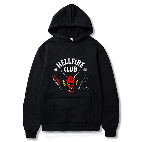 Stranger Things 4 Hellfire Club -huppari, huppari, toppi W black 2XL