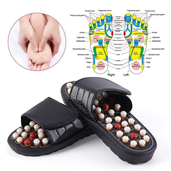 Zoneterapi Sandaler Fod Massager Hjemmesko. 38-39 EU