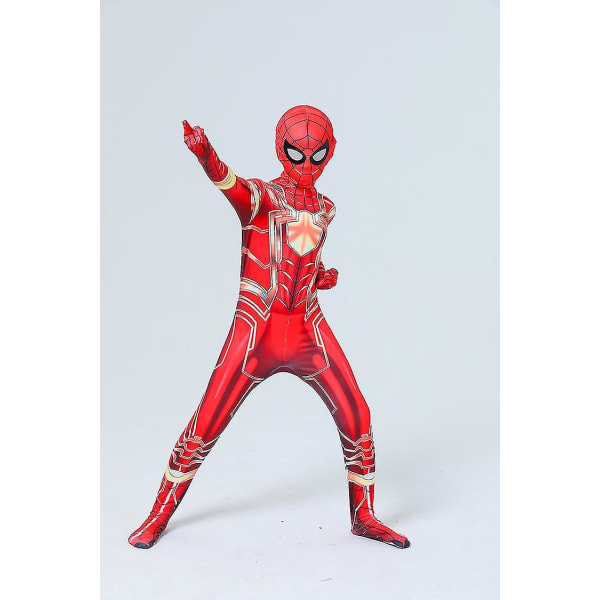 Golden Steel Spider Onesie Halloween-kostyme for voksne barn Z 180