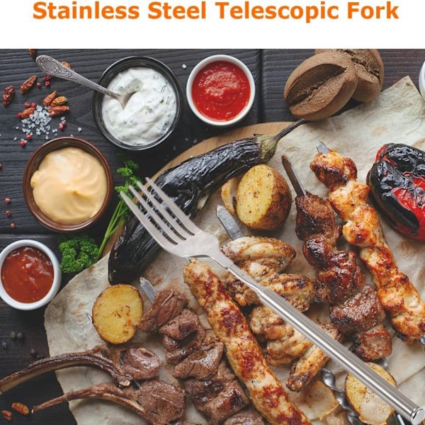Teleskopisk Gaffel Bestikgaffel Kødsgaffel