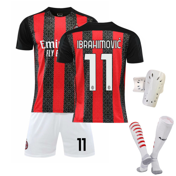 20-21 Milan hjemme ingen Ibrahimovic bortedrakt tredelt yz 11 2XL