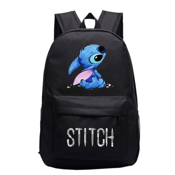 Pojkar Flickor Lilo & Stitch Ryggsäck Skolväska Studentbokväska -1 A