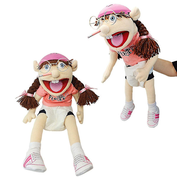 Jeffy Plyschleksak 60 cm Jeffy Hat Handdocka Spel Fyllda dockapresenter Actionfigur