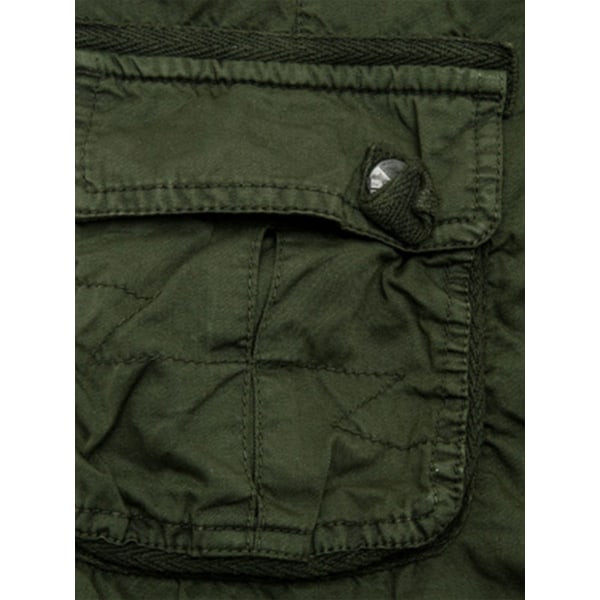 Mænds afslappede lommeoverall strandshorts. Green,30