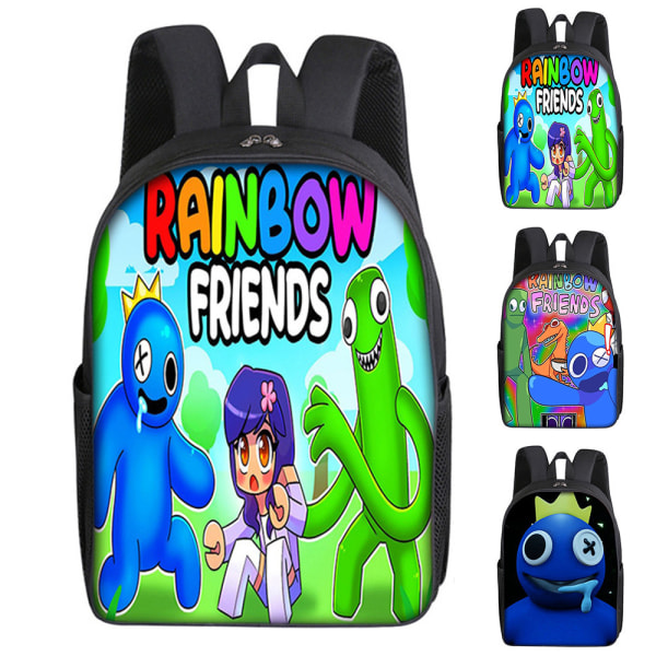 Sarjakuva Rainbow Friend -reppu lapselle iso reppu koululaukku XX B