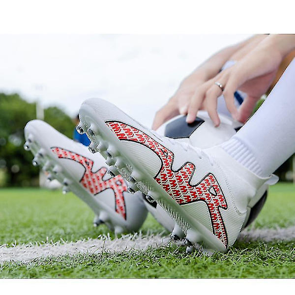 Fotbollsskor för män Vuxna barn Yttersula Halkfria unisex sneakers Z X Red 33