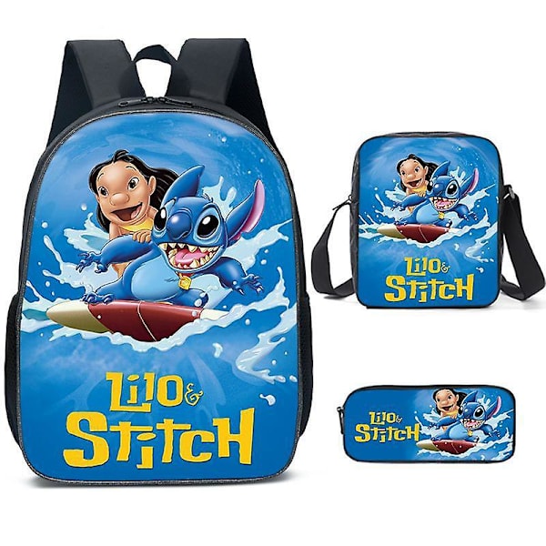 Stitch Ryggsäck Set skolväska -1 Style 18