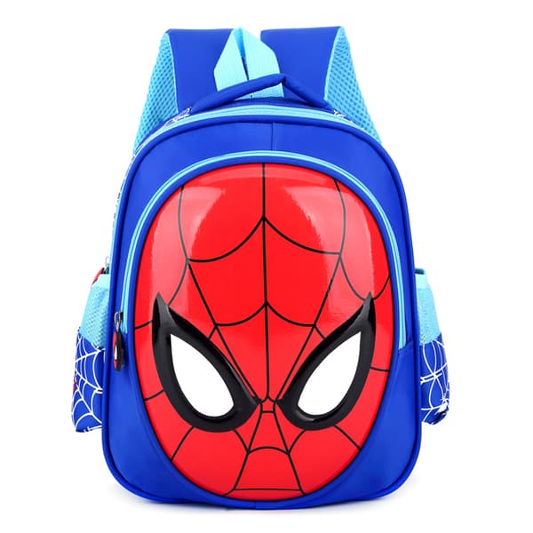 Spiderman barneryggsekk Gutter SÃ¸t Spider-man skolesekk. Deep blue