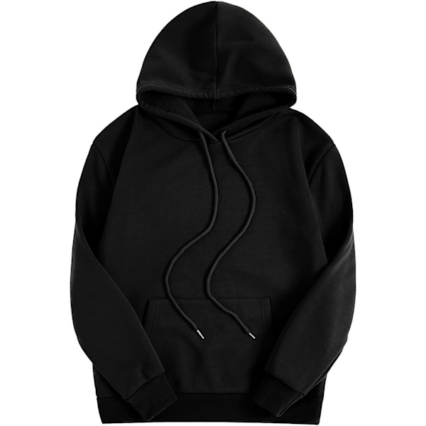 HAUFR naisten kirjekuvioinen pitkähihainen kiristysnyörillinen huppari Z X A Black Medium