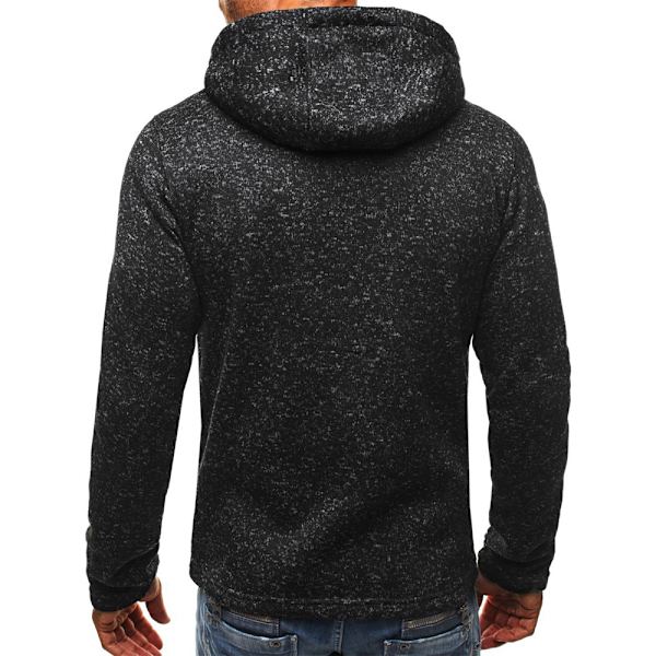 Miesten takki Rento Hupparit Huppari Käännettävä vetoketjutakki W Black Grey L