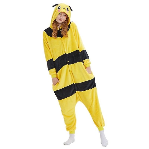 Bee Pyjamas Animal Onesie Bee -asu Halloween Cosplay -peliin - 140CM