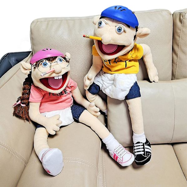 Jeffy Plyschleksak 60 cm Jeffy Hat Handdocka Spel Fyllda dockapresenter Actionfigur